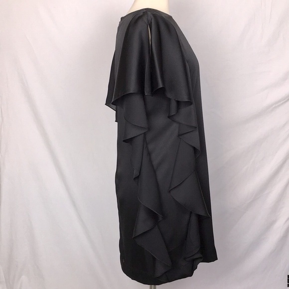 Michael Kors Black Dress with Waterfall Detail - Picture 5 of 8